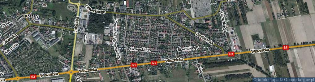 Zdjęcie satelitarne Prusa Bolesława ul.